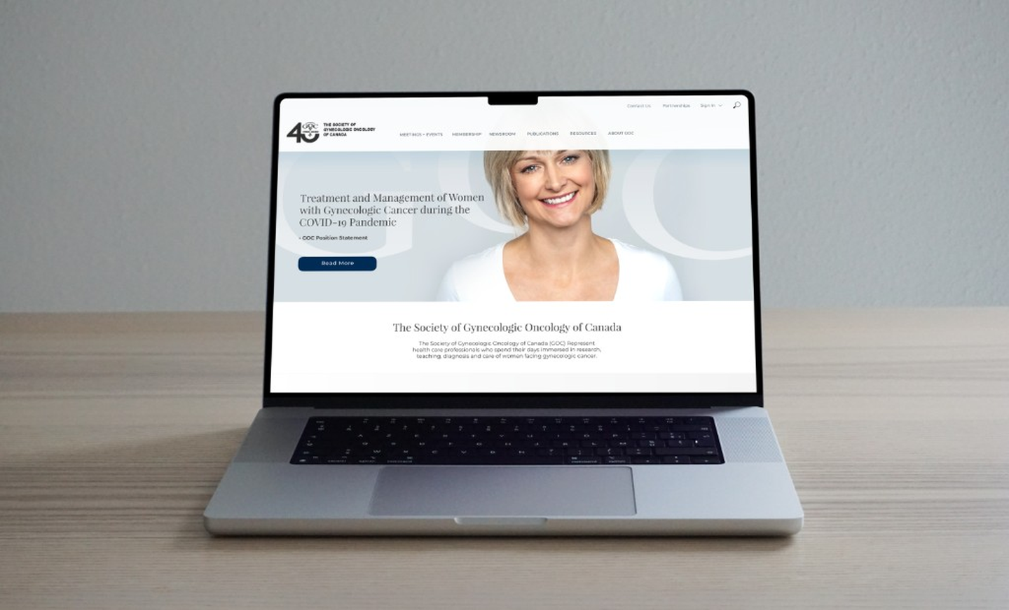GOC website homepage and online resources